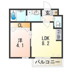 H-maison平野Ⅱの物件間取画像